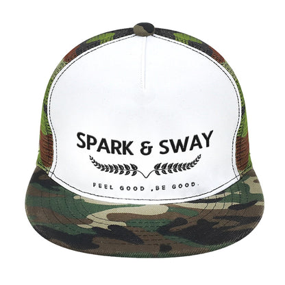 Spark & Sway Baseball Cap flat glue rear hollow (multi-color optional)