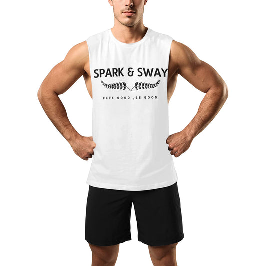 Spark & Sway Men's Open Sides Workout Tank Top (T72)