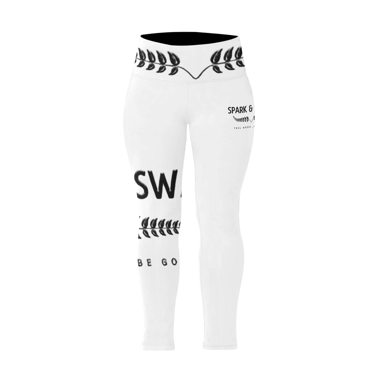 Spark & SwayWomen's High Waist Leggings(Plus Size)(ModelL45)